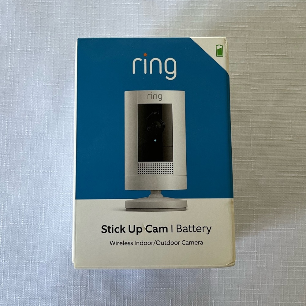 Ring Stick Up Cam Battery NIB sealed
